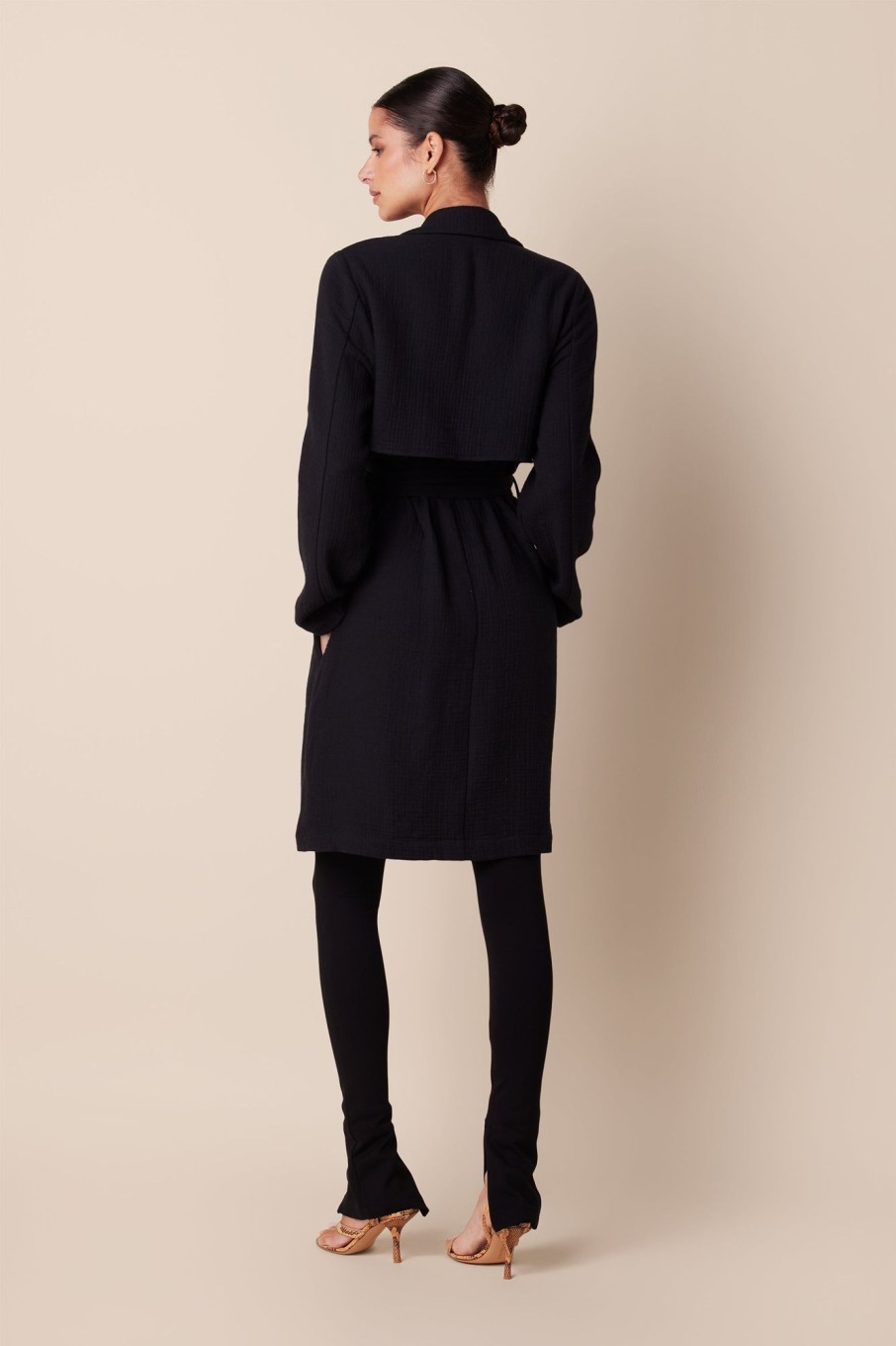 Clothing SABLYN | Faye Gauze Trench Coat | Black