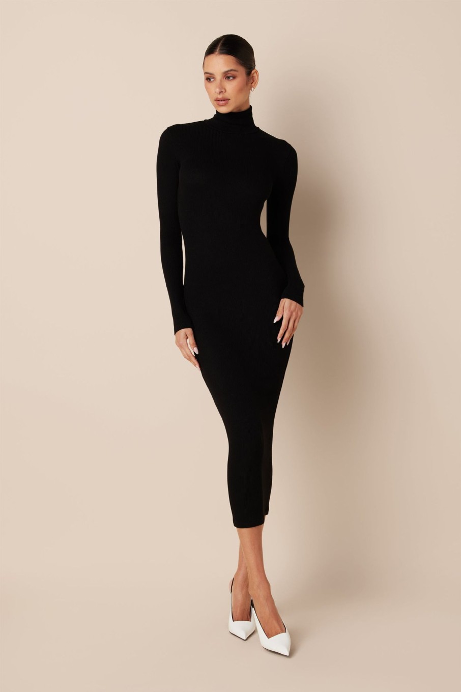 Clothing SABLYN | Gab Turtleneck Rib Dress