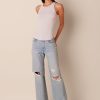 Clothing SABLYN | Sammy Distressed Jeans From Sablyn'S Denim Collection