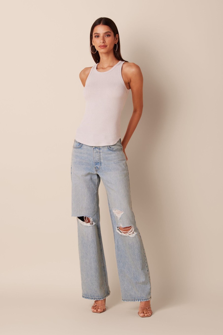 Clothing SABLYN | Sammy Distressed Jeans From Sablyn'S Denim Collection