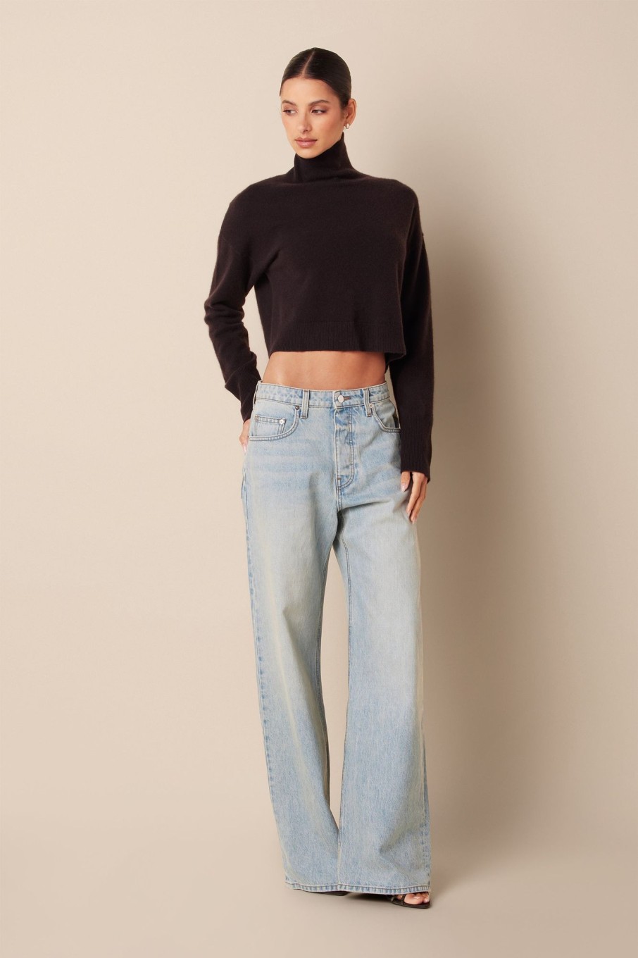 Clothing SABLYN | Sable Cashmere Turtleneck Sweater | Oak Tree