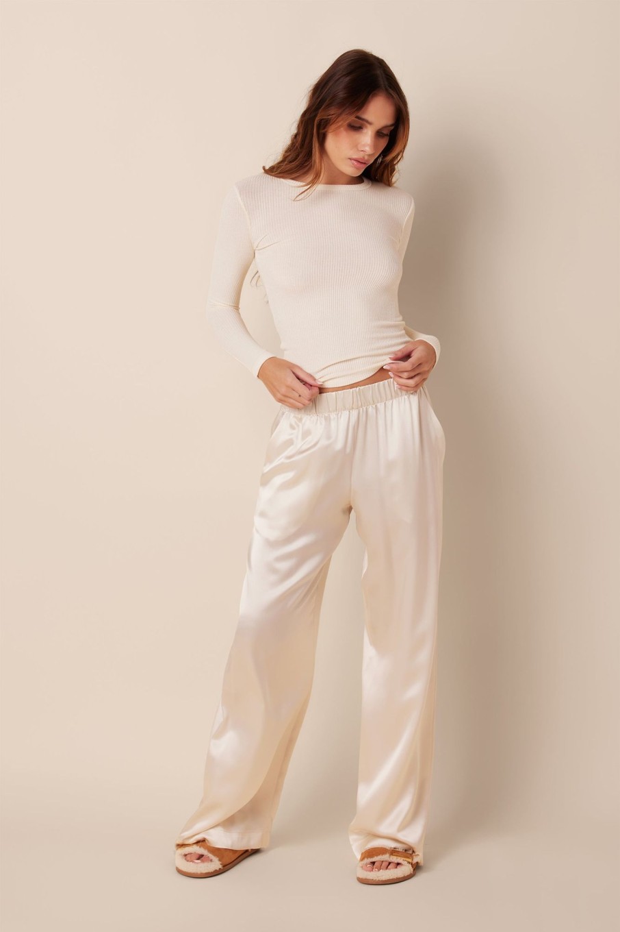 Clothing SABLYN | Brynn Wide Leg Pant | Gardenia