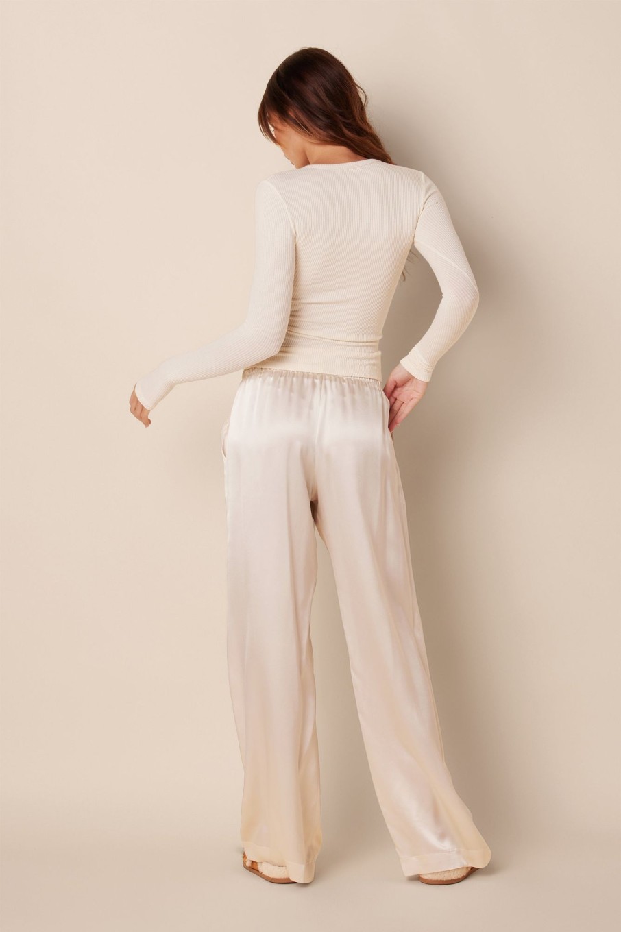 Clothing SABLYN | Brynn Wide Leg Pant | Gardenia