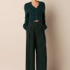 Clothing SABLYN | Brooklyn Twill Pant | Deep Forest