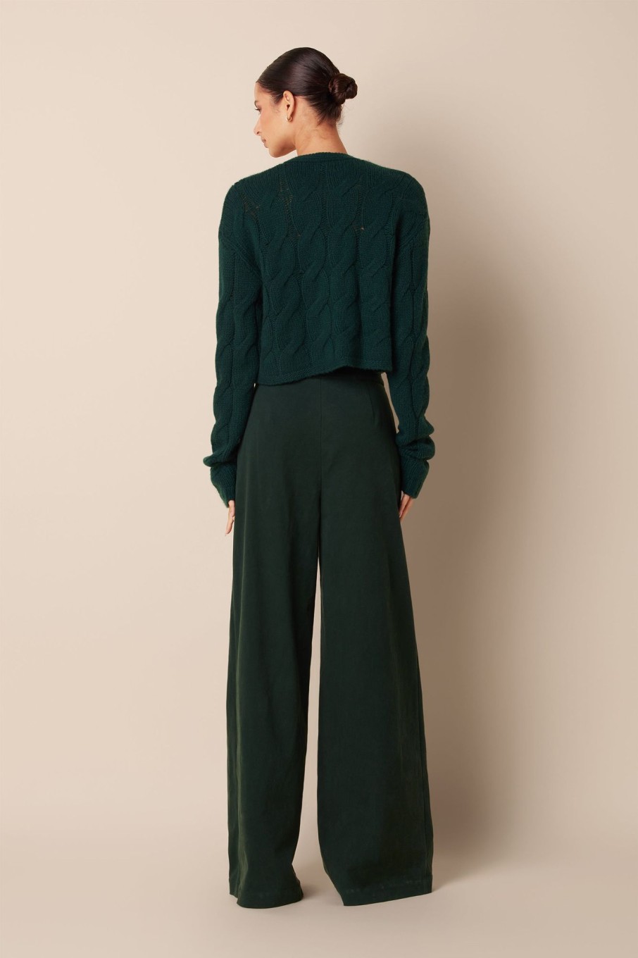 Clothing SABLYN | Brooklyn Twill Pant | Deep Forest