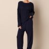 Clothing SABLYN | Marcela Open Knit Cashmere Sweater | Midnight