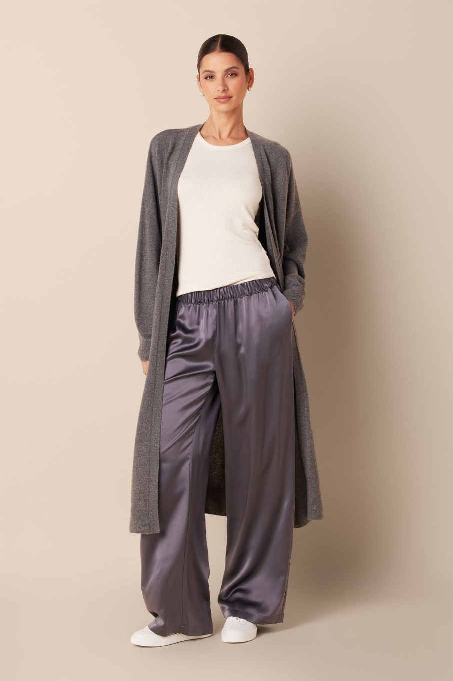 Clothing SABLYN | Sybil Cashmere Duster | Thunder