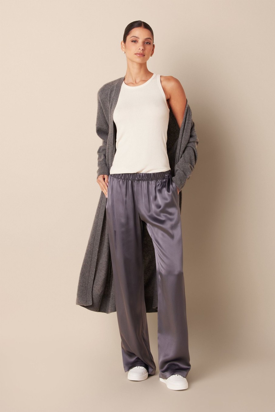 Clothing SABLYN | Sybil Cashmere Duster | Thunder