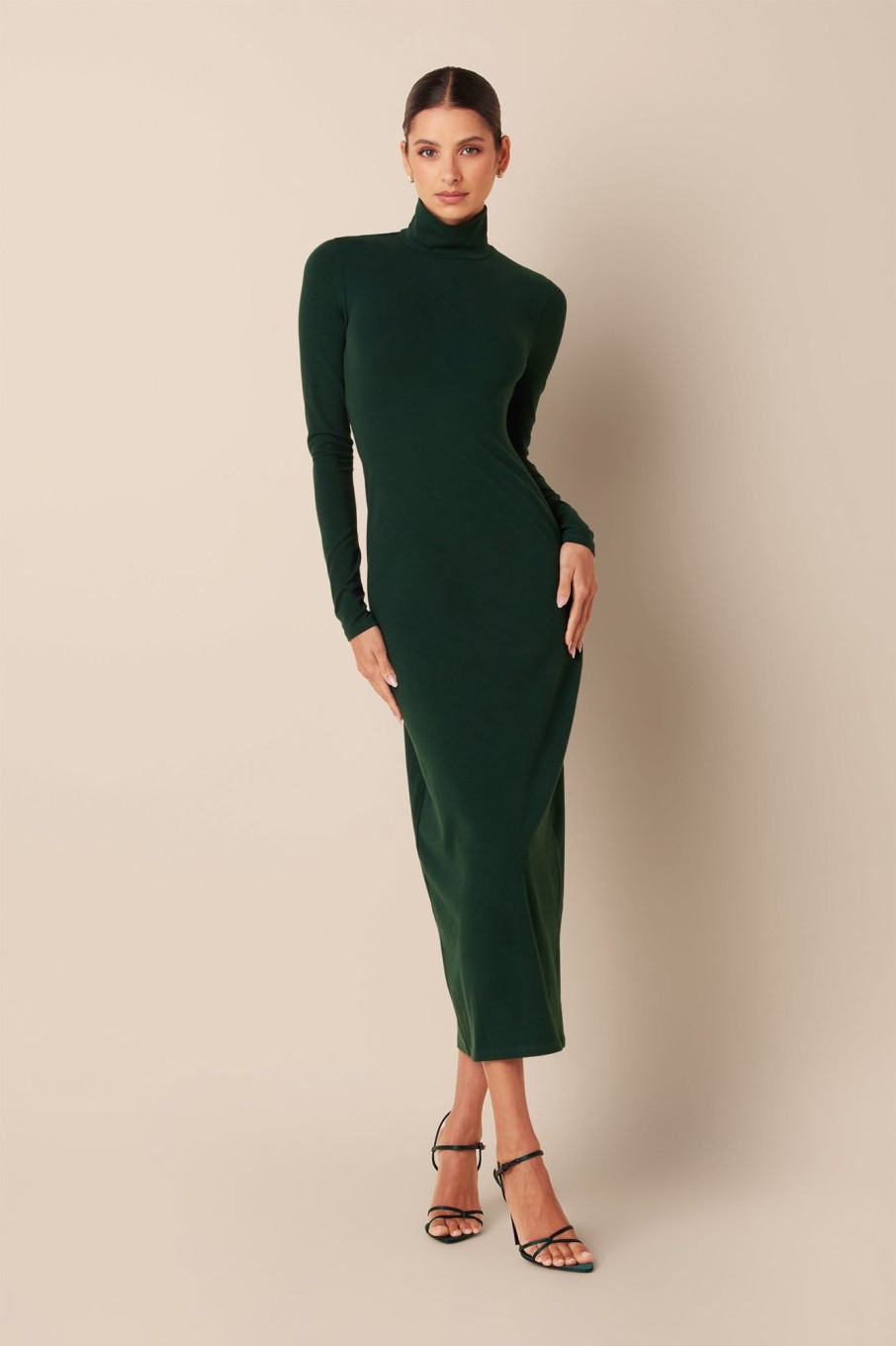 Clothing SABLYN | Mussette Turtleneck Dress | Deep Forest